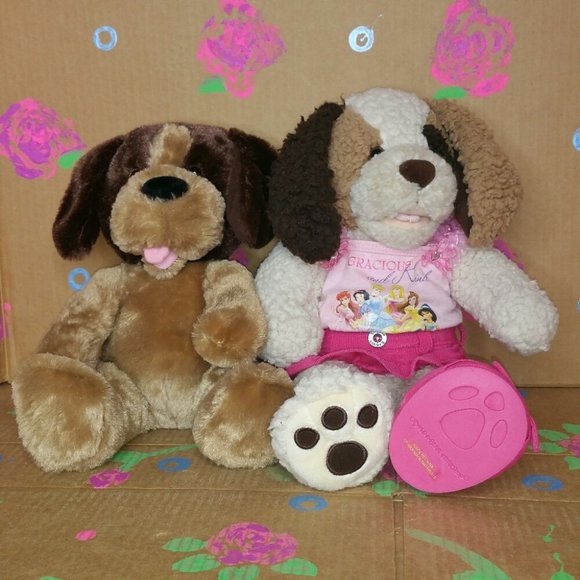 Lot of 2 - Build-A-Bear Workshop Puppy Dogs - Picture 3 of 11